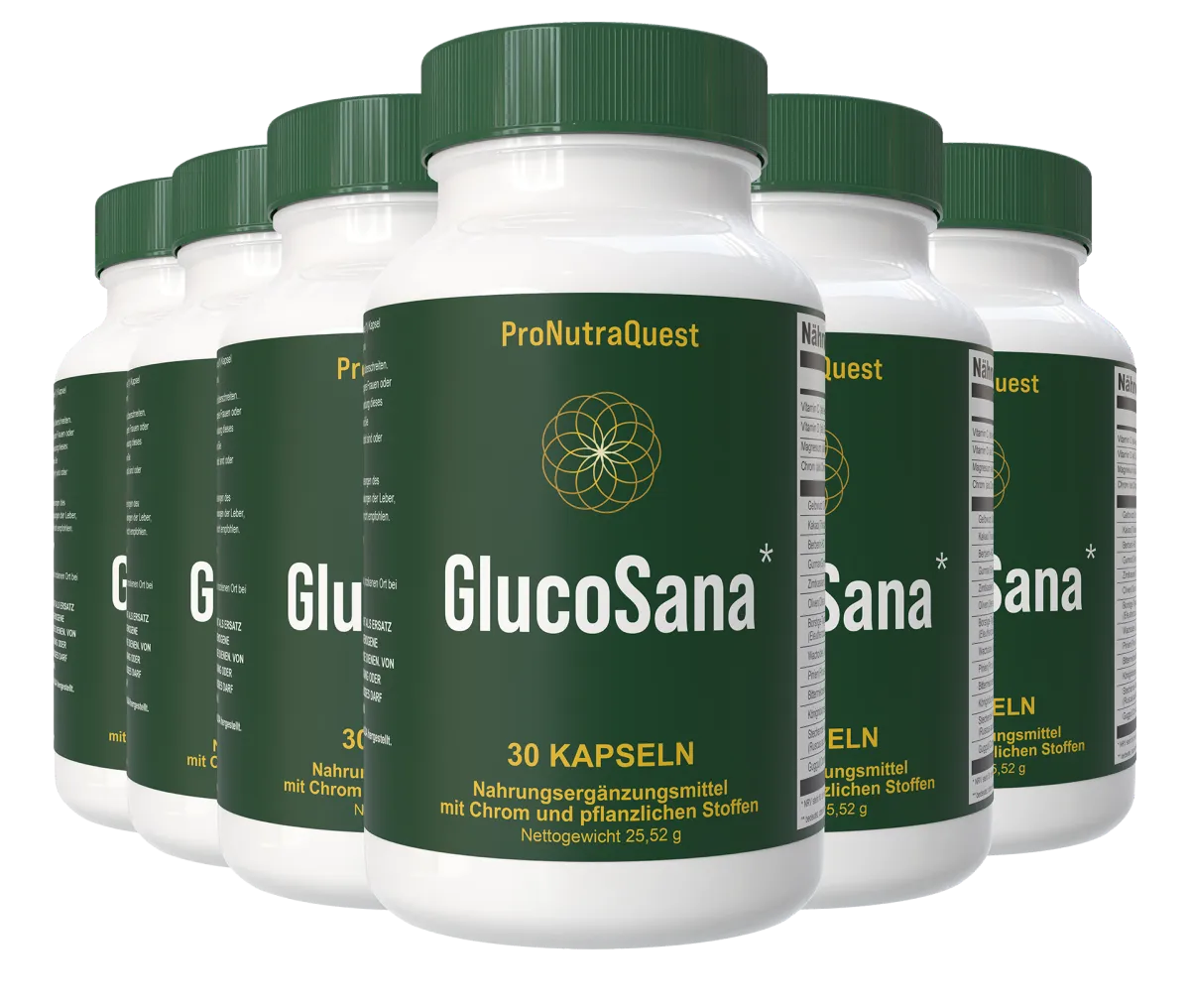 GlucoSana 12 bottle package