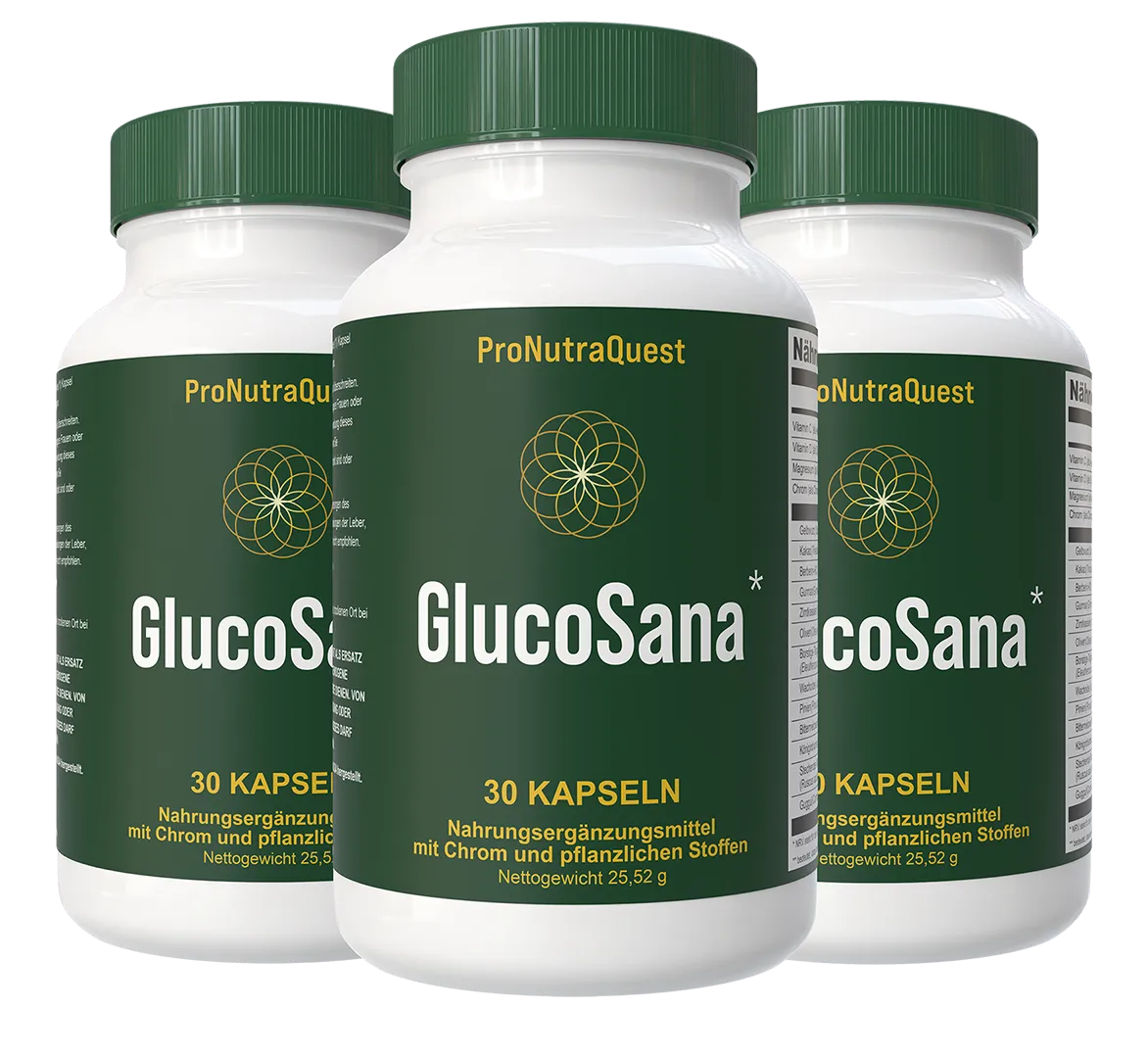 GlucoSana 3 bottle package